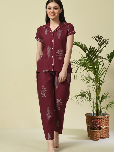 Premium Rayon Printed Night Suit