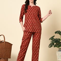 Ichaa Pure Cotton Night Suit