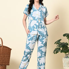 Premium Rayon Printed Night Suit
