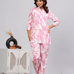 Ichaa Collar-Style Rayon Night Suit