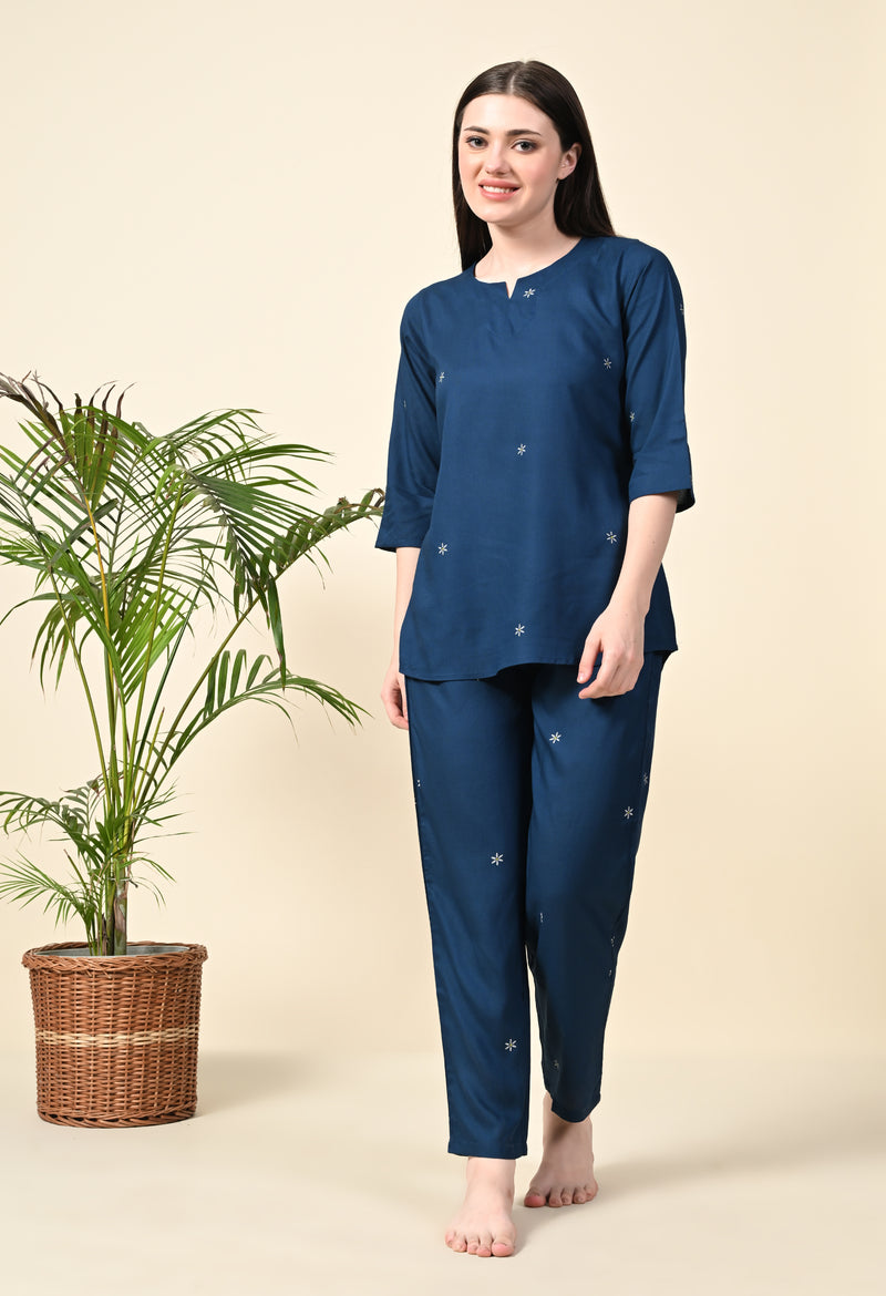 Premium Rayon Printed Night Suit