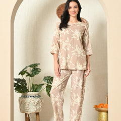 Premium Rayon Printed Night Suit
