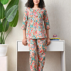 Premium Rayon Printed Night Suit