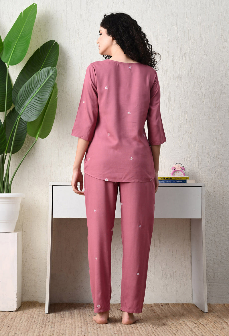 Premium Rayon Printed Night Suit