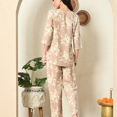 Premium Rayon Printed Night Suit