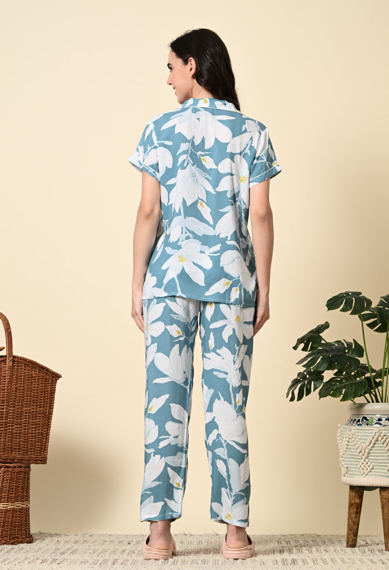 Premium Rayon Printed Night Suit
