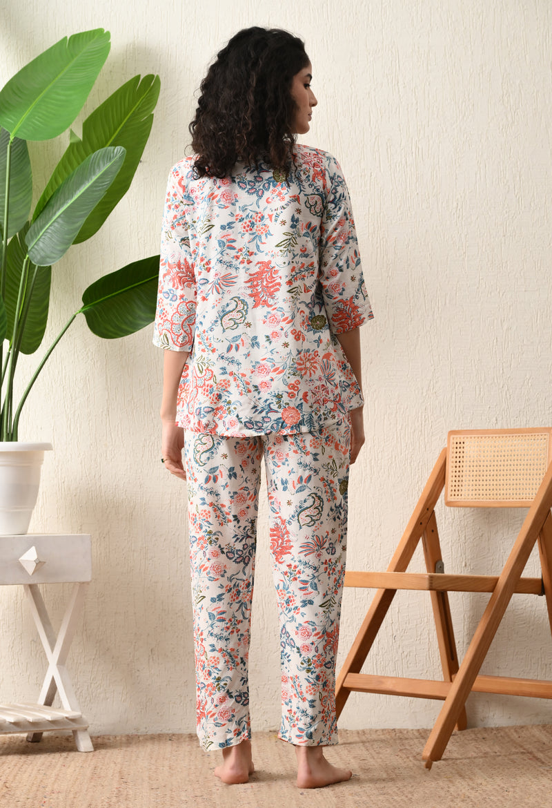 Premium Rayon Printed Night Suit