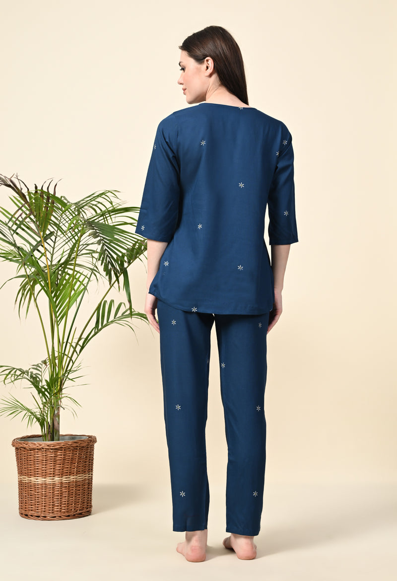 Premium Rayon Printed Night Suit