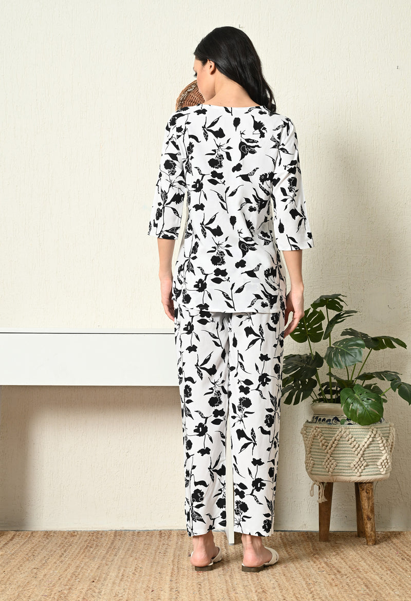 Premium Rayon Printed Night Suit