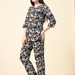 Premium Rayon Printed Night Suit