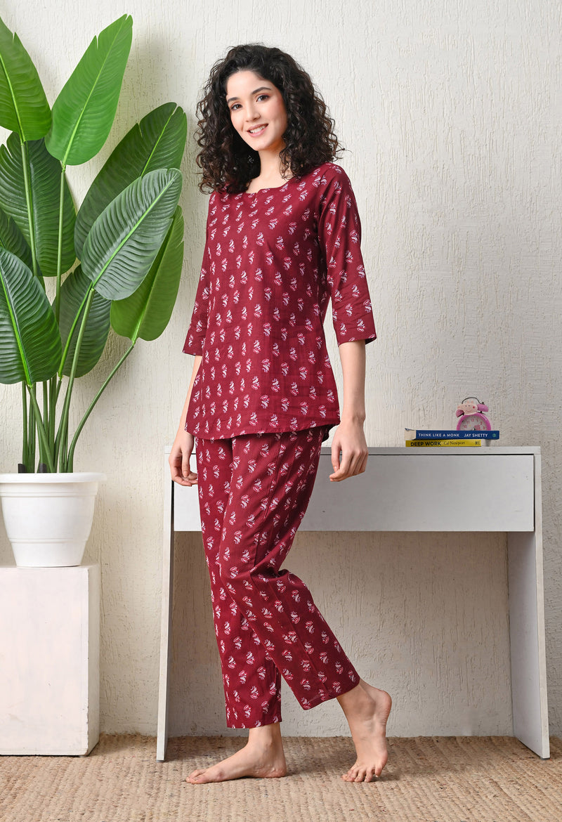 Ichaa Pure Cotton Night Suit