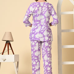 Premium Rayon Printed Night Suit