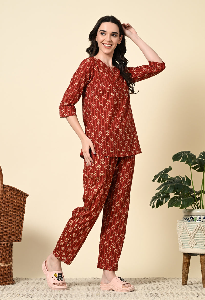 Ichaa Pure Cotton Night Suit