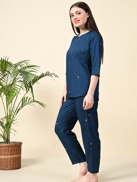 Premium Rayon Printed Night Suit