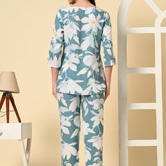 Premium Rayon Printed Night Suit