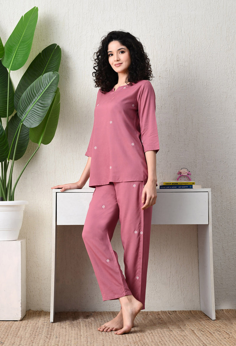 Premium Rayon Printed Night Suit