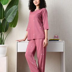 Premium Rayon Printed Night Suit