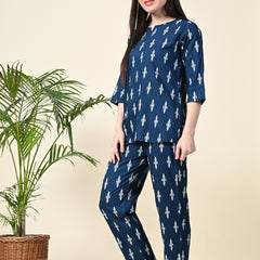 Premium Rayon Printed Night Suit