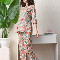 Premium Rayon Printed Night Suit
