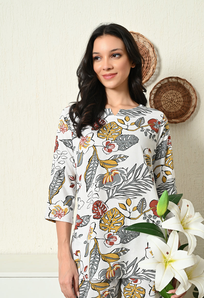 Premium Rayon Printed Night Suit
