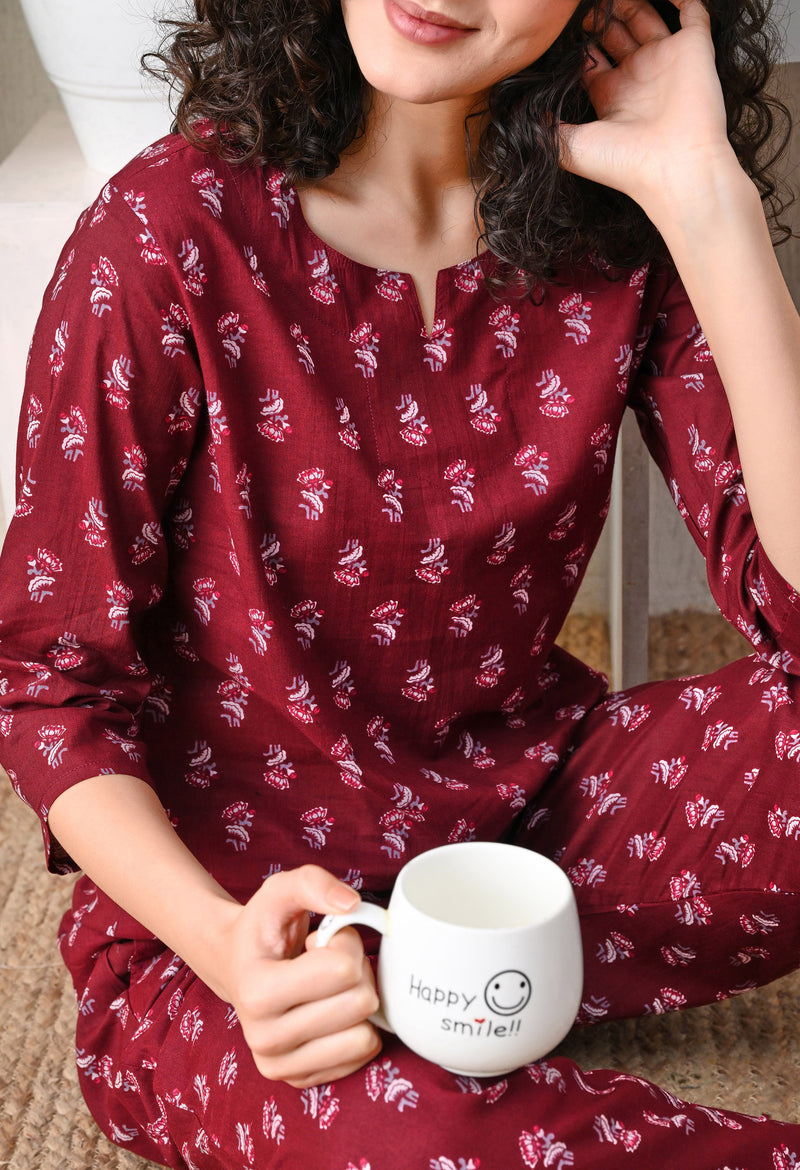 Ichaa Pure Cotton Night Suit