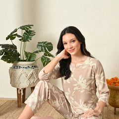 Premium Rayon Printed Night Suit