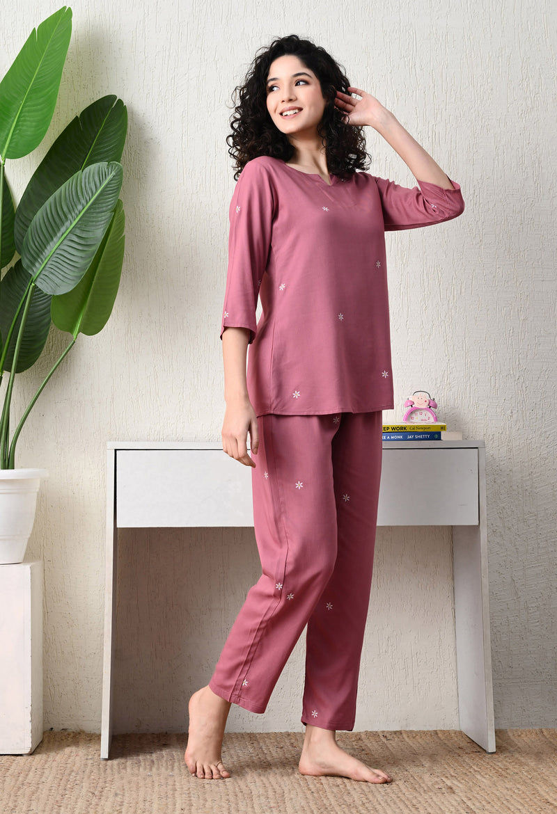 Premium Rayon Printed Night Suit