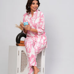 Ichaa Collar-Style Rayon Night Suit