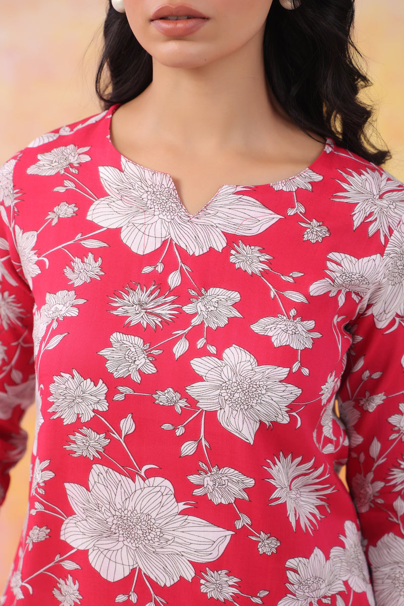 Premium Rayon Printed Night Suit