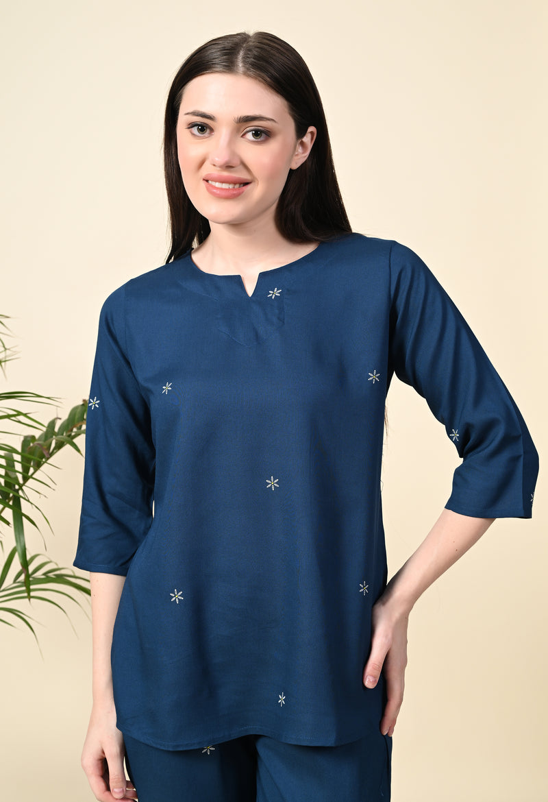 Premium Rayon Printed Night Suit