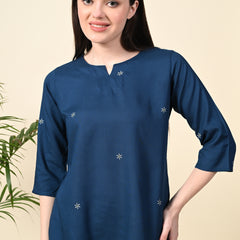 Premium Rayon Printed Night Suit