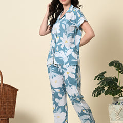Premium Rayon Printed Night Suit