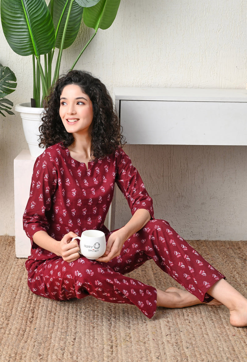 Ichaa Pure Cotton Night Suit
