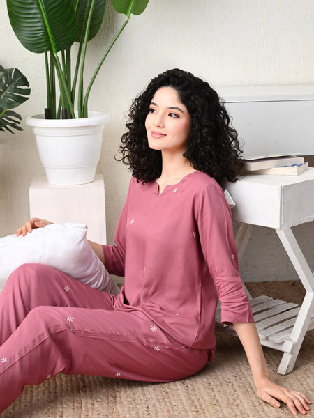 Premium Rayon Printed Night Suit