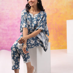 Premium Rayon Printed Night Suit