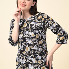 Premium Rayon Printed Night Suit