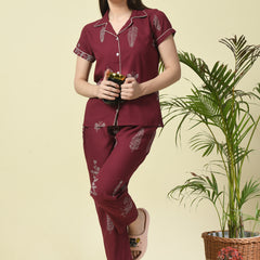 Premium Rayon Printed Night Suit