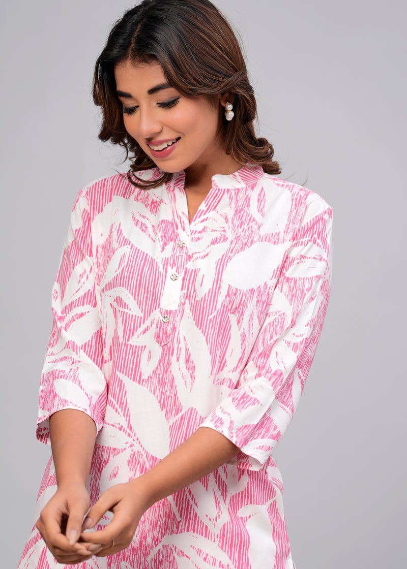 Ichaa Collar-Style Rayon Night Suit