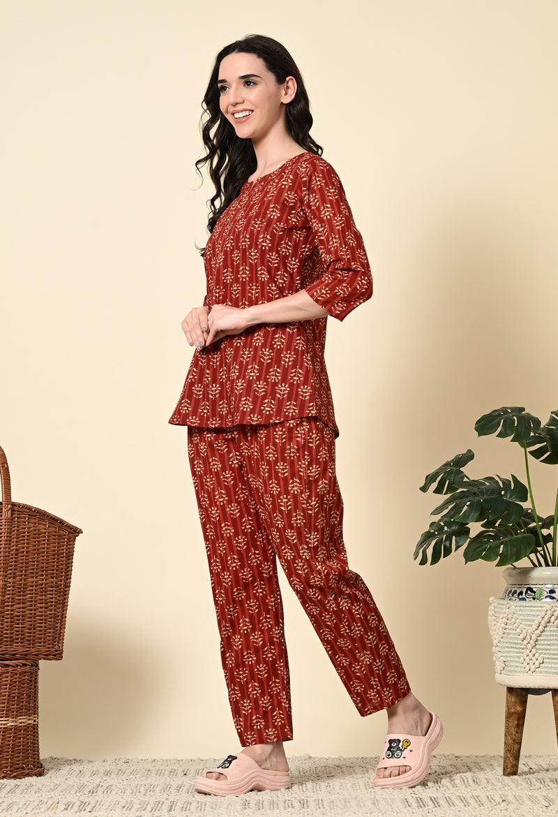 Ichaa Pure Cotton Night Suit