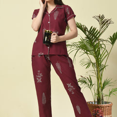 Premium Rayon Printed Night Suit