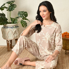 Premium Rayon Printed Night Suit