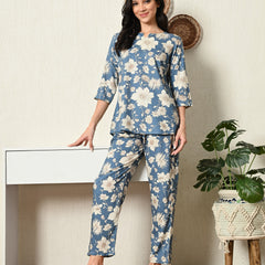 Premium Rayon Printed Night Suit