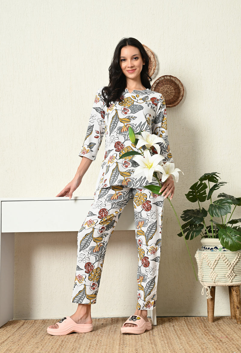 Premium Rayon Printed Night Suit