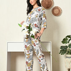 Premium Rayon Printed Night Suit