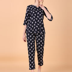 Premium Rayon Printed Night Suit