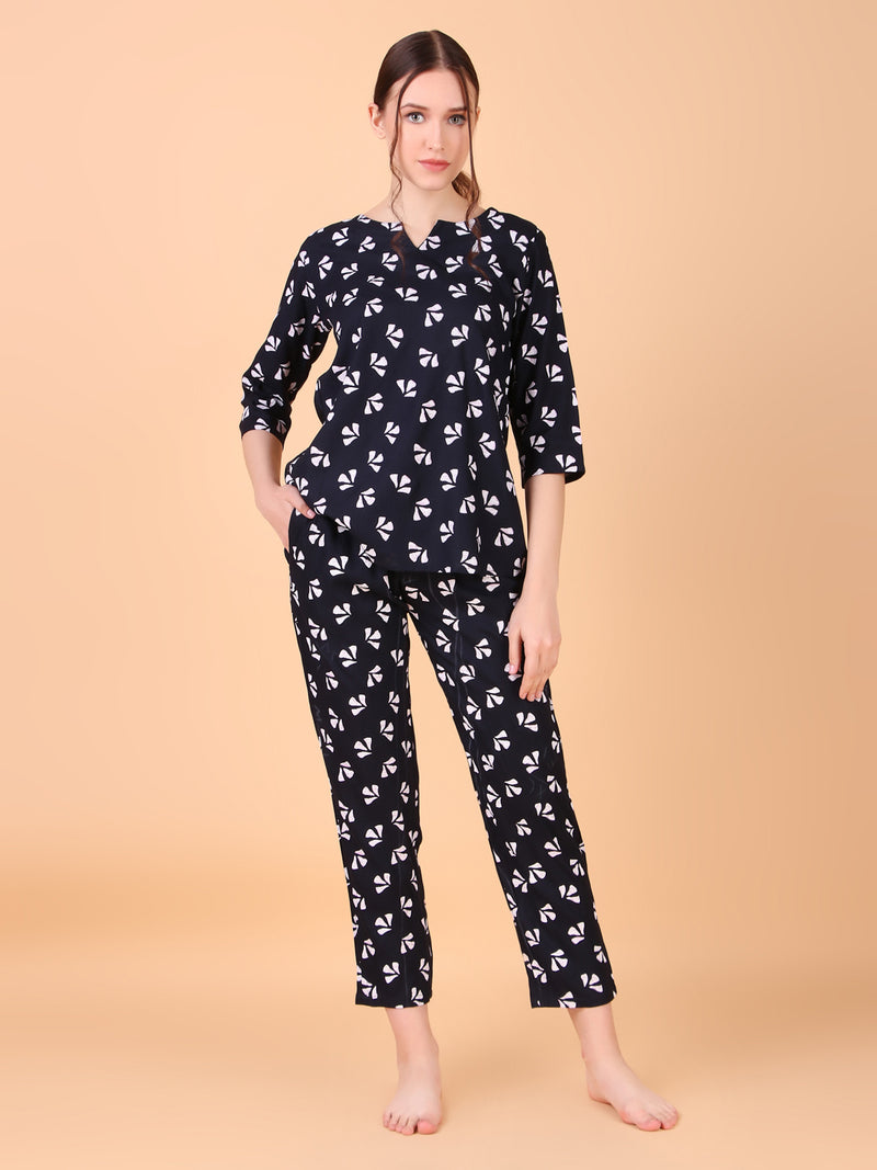 Premium Rayon Printed Night Suit