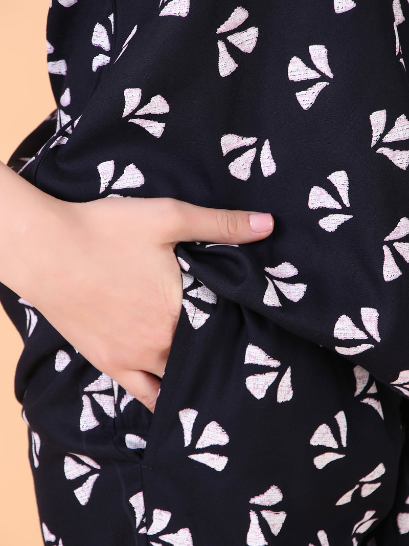 Premium Rayon Printed Night Suit