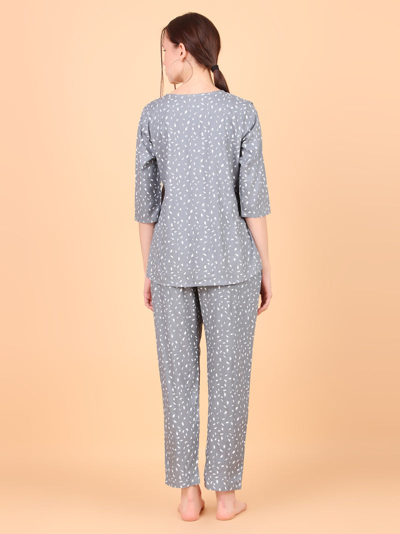 Premium Rayon Printed Night Suit
