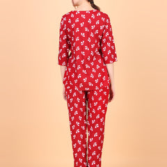 Premium Rayon Printed Night Suit
