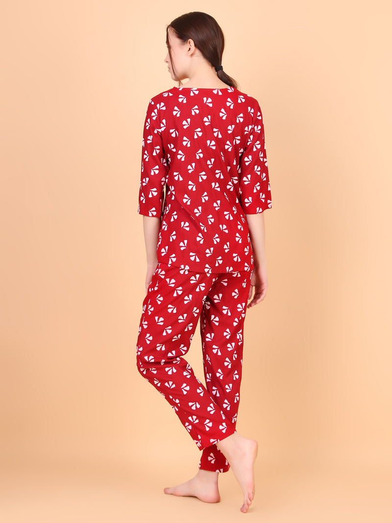 Premium Rayon Printed Night Suit